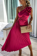 Gabrielle | Draped Floral Cocktail Dress