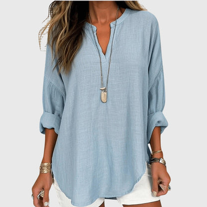 Roxanne | Flowy Long Sleeve Beach Shirt