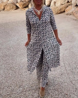 Romilly | Geometric Print Two-Piece Set