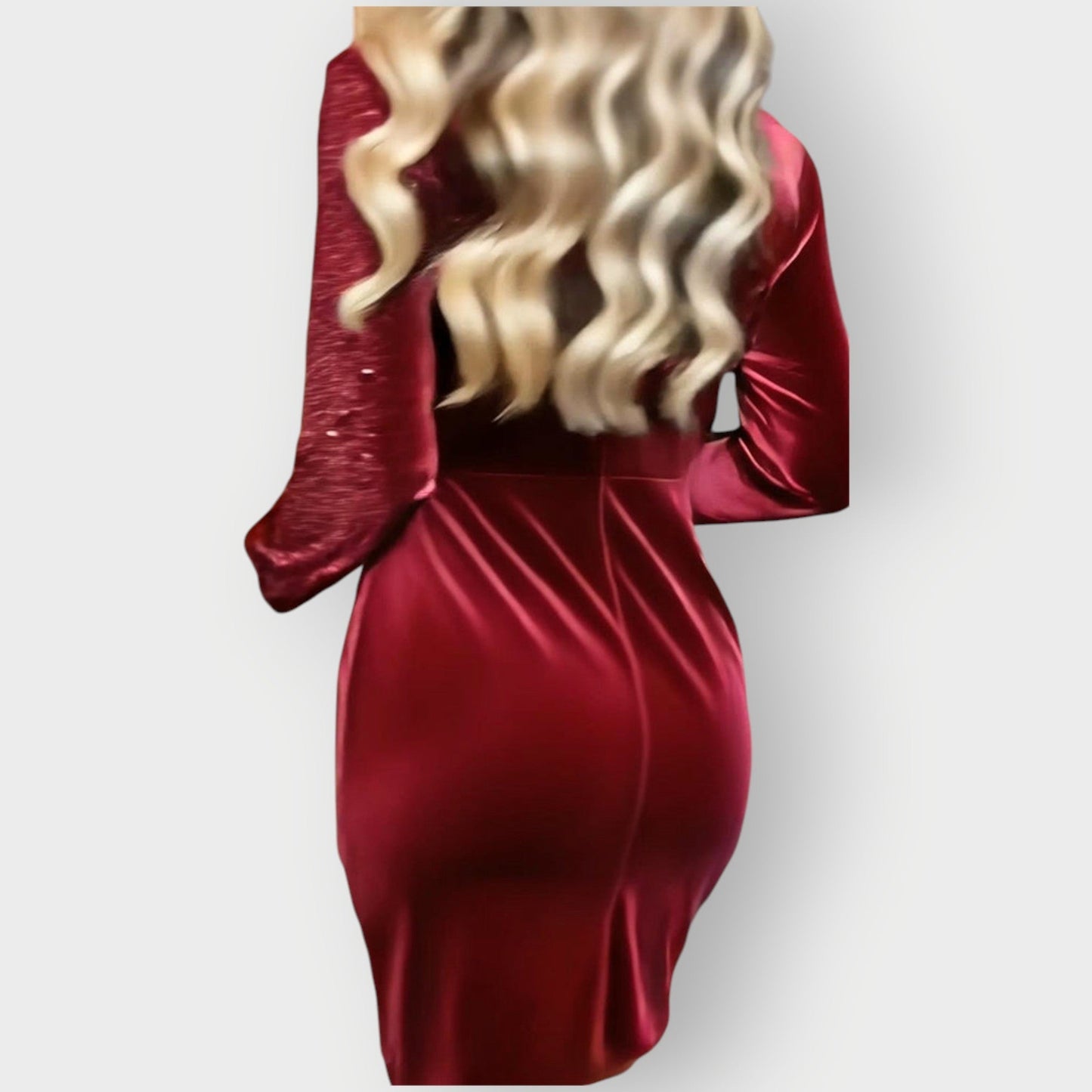 Antoinette | Asymmetric Long-Sleeve Cocktail Dress