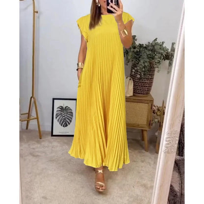 Serelina | Pleated Maxi Cocktail Dress