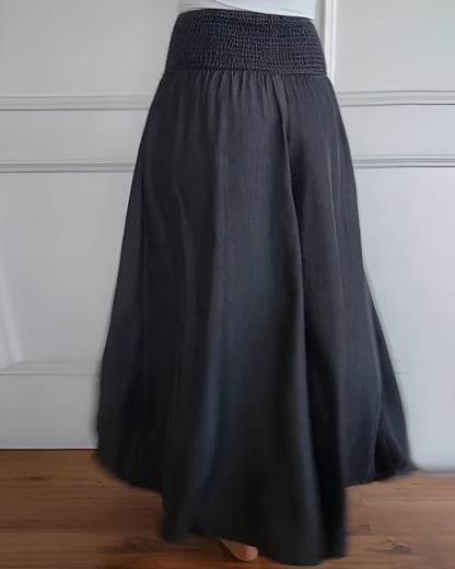 Lorraine | Elastic Waist Wide Leg Pants