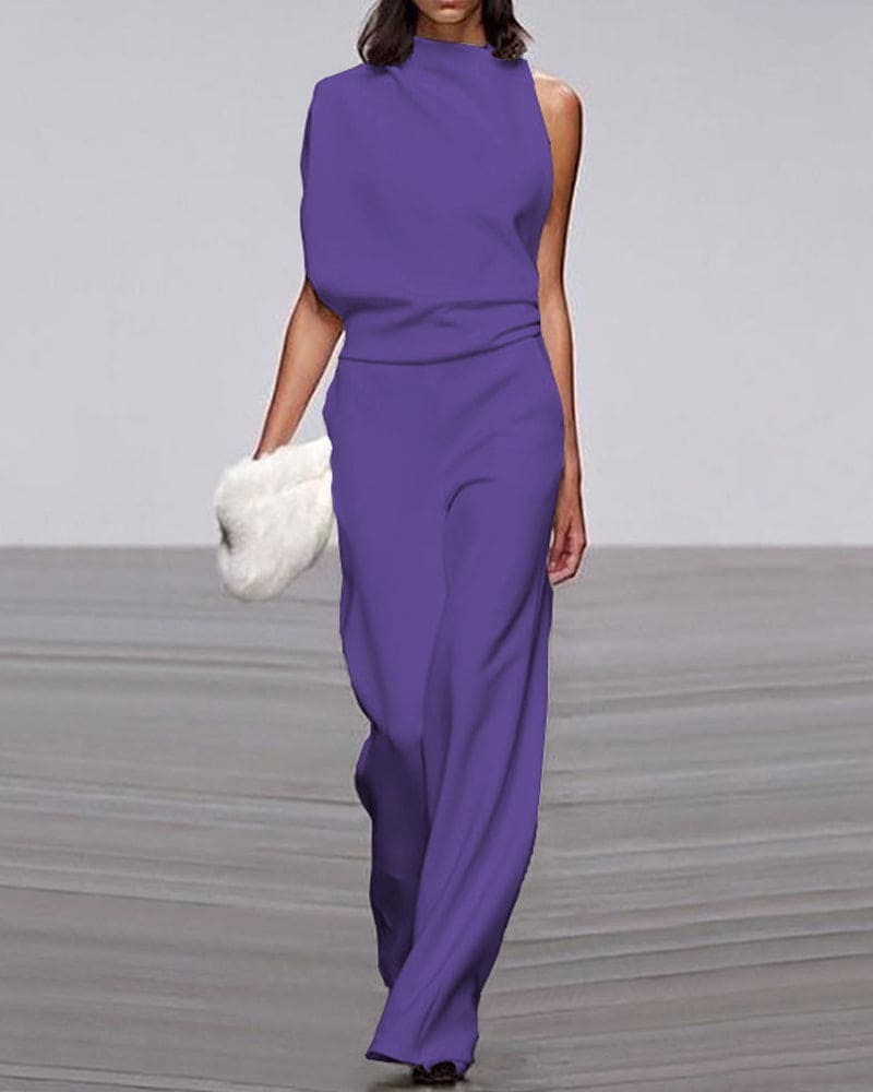 Serena | Sleeveless Wide Leg Jumpsuit