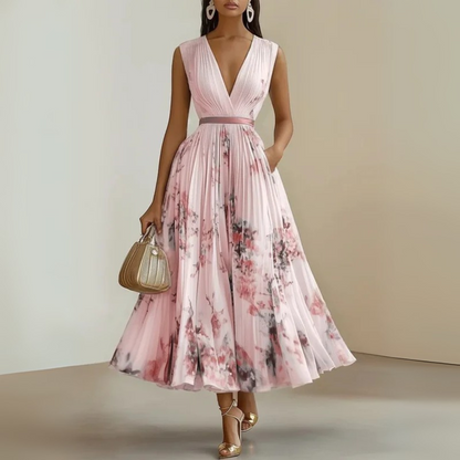Solene | Watercolor Summer Maxi Dress