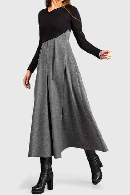 Pascale | Long-Sleeve Fall Maxi Dress