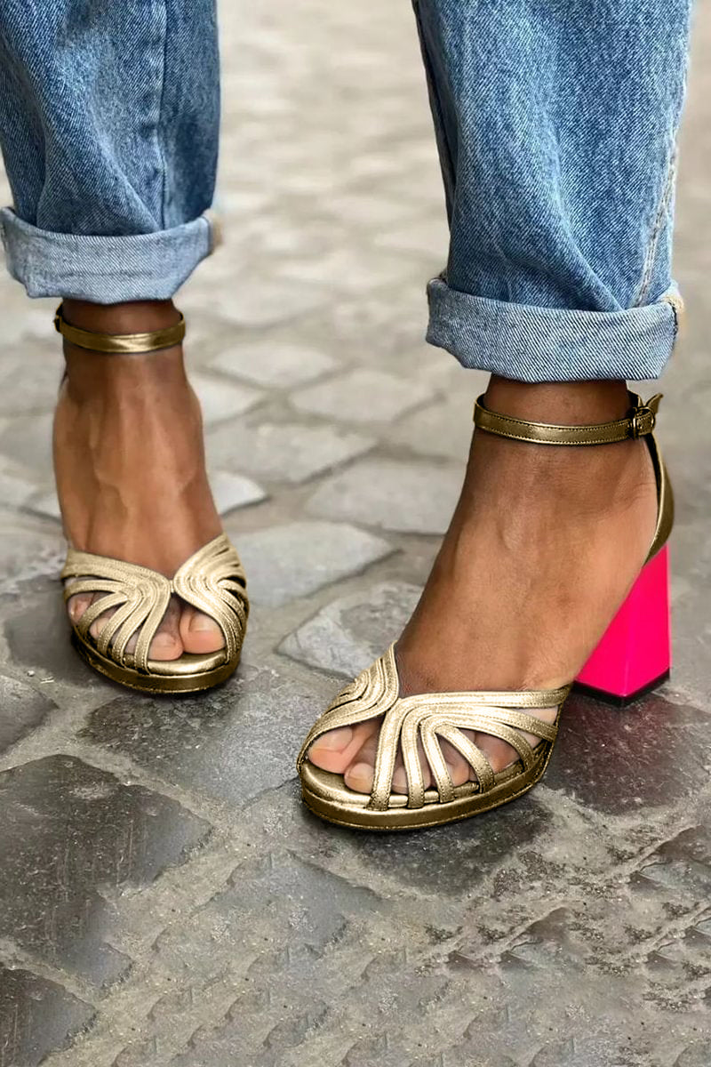 Lucinde | Ankle-Strap Block-Heel Sandals