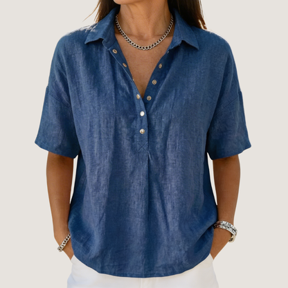 Wrenna | Collared Button-Up Shirt