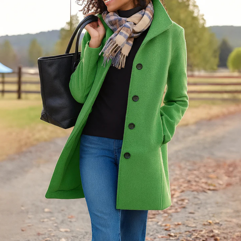 Saga | Button-Front Midi Coat