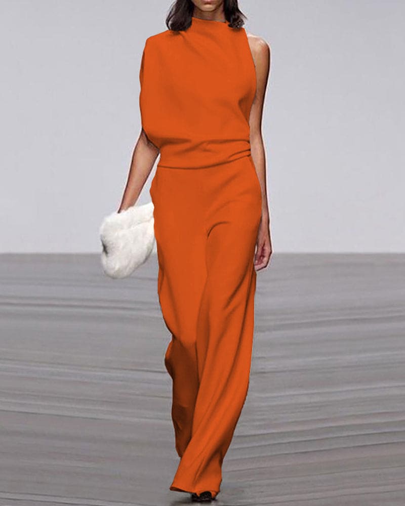 Serena | Sleeveless Wide Leg Jumpsuit