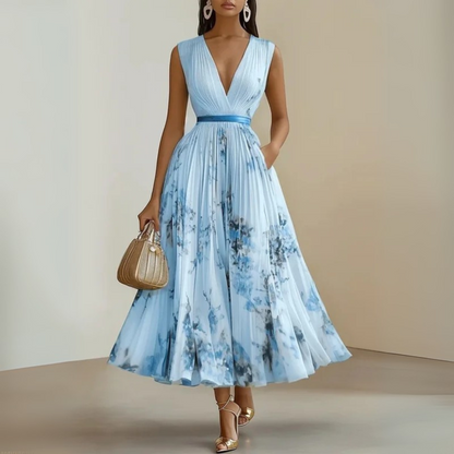 Solene | Watercolor Summer Maxi Dress