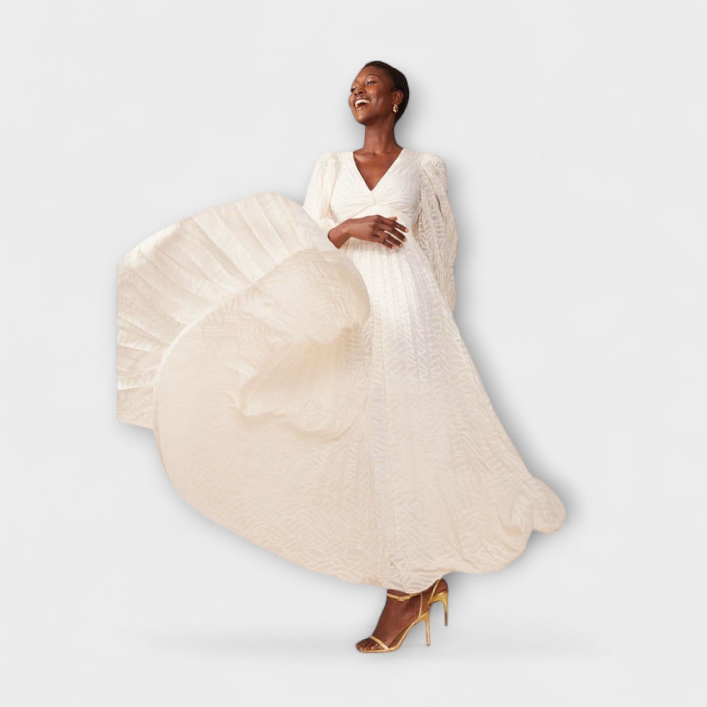 Marielle | Cream Maxi Dress for Summer Events