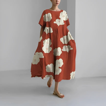 Junia | Floral Swing Midi Dress