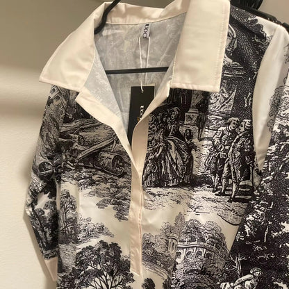 Colette | Toile Print Mini Tunic Dress