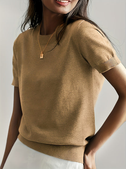 Albertine | Short Sleeve Knit Top