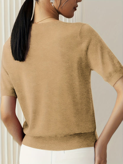 Albertine | Short Sleeve Knit Top