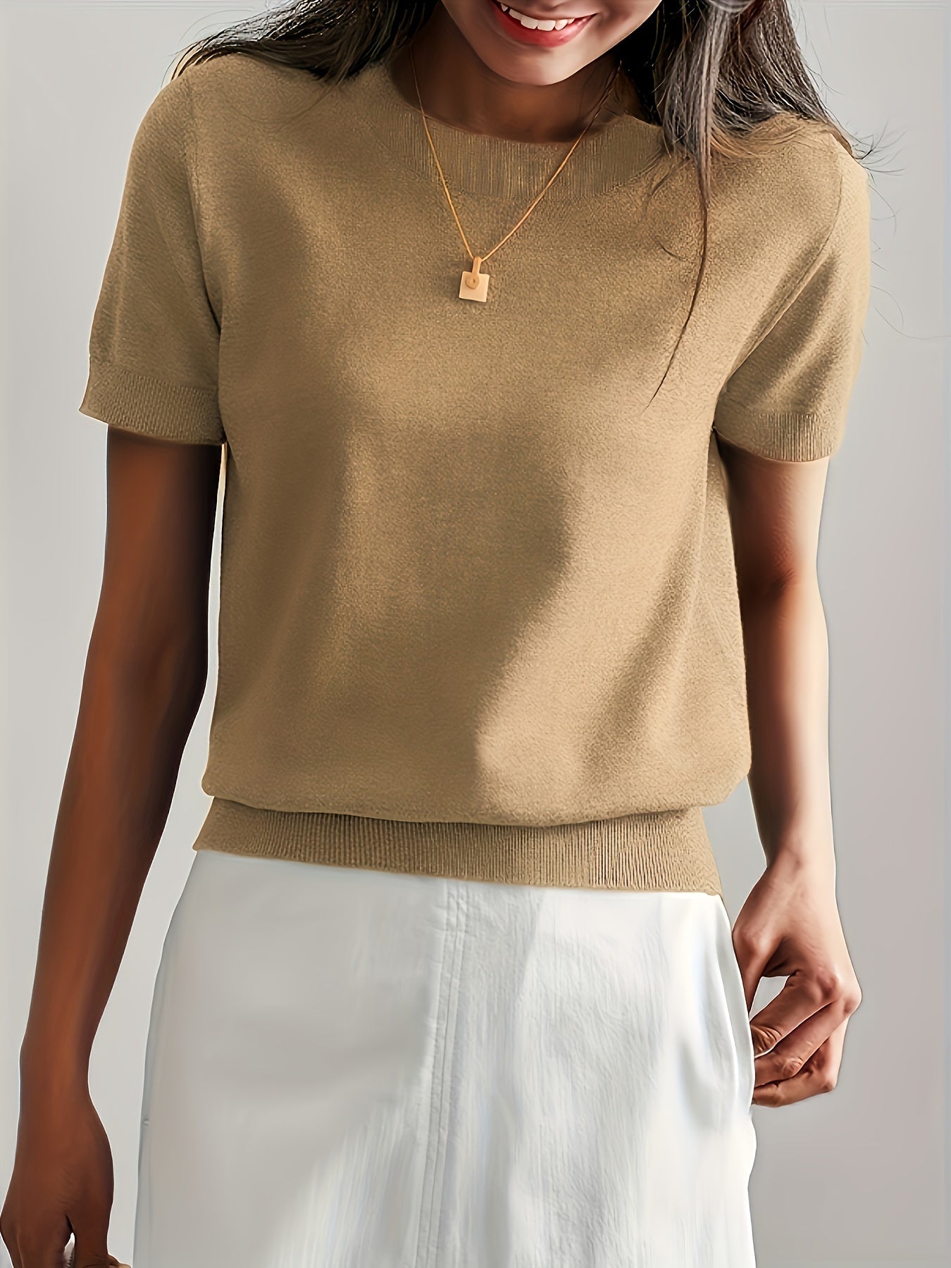 Albertine | Short Sleeve Knit Top