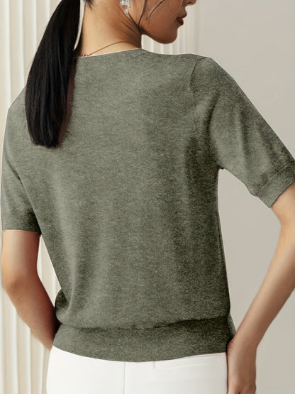 Albertine | Short Sleeve Knit Top