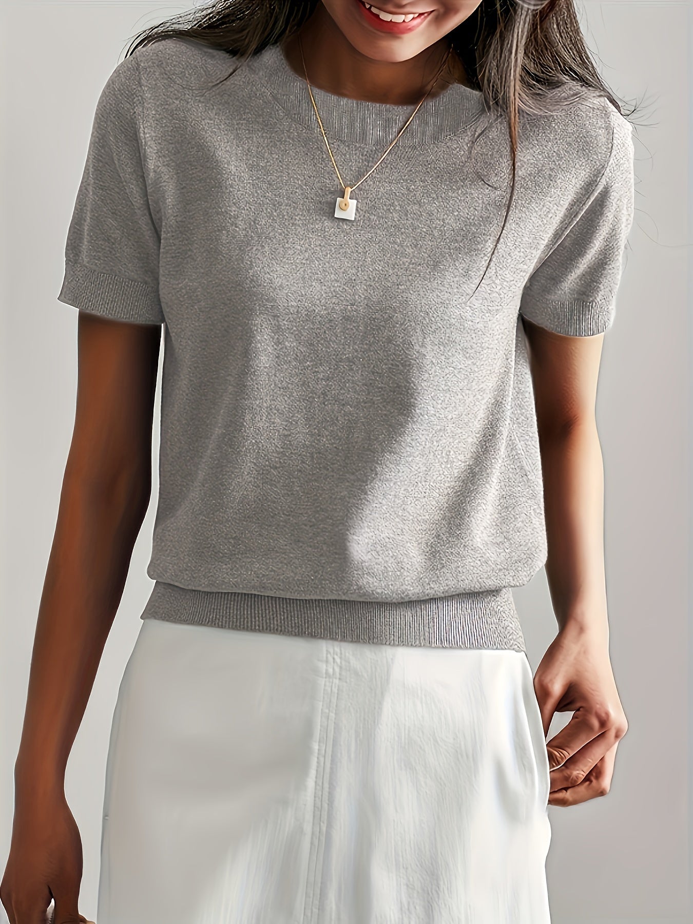 Albertine | Short Sleeve Knit Top