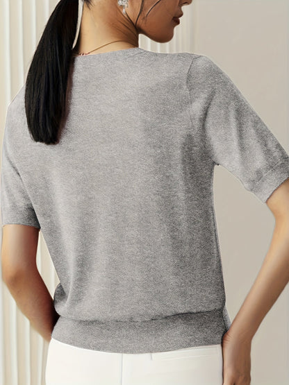 Albertine | Short Sleeve Knit Top