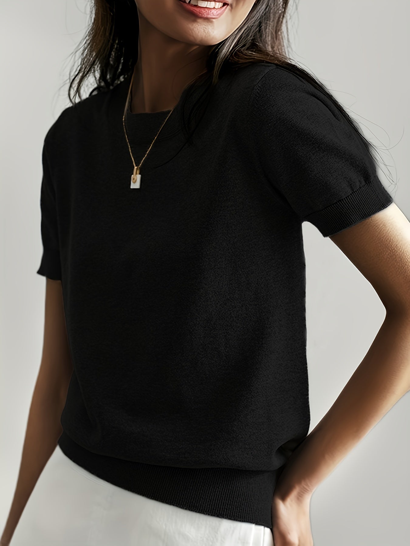 Albertine | Short Sleeve Knit Top