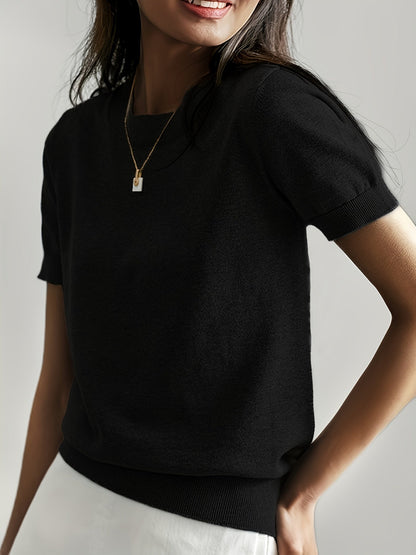 Albertine | Short Sleeve Knit Top