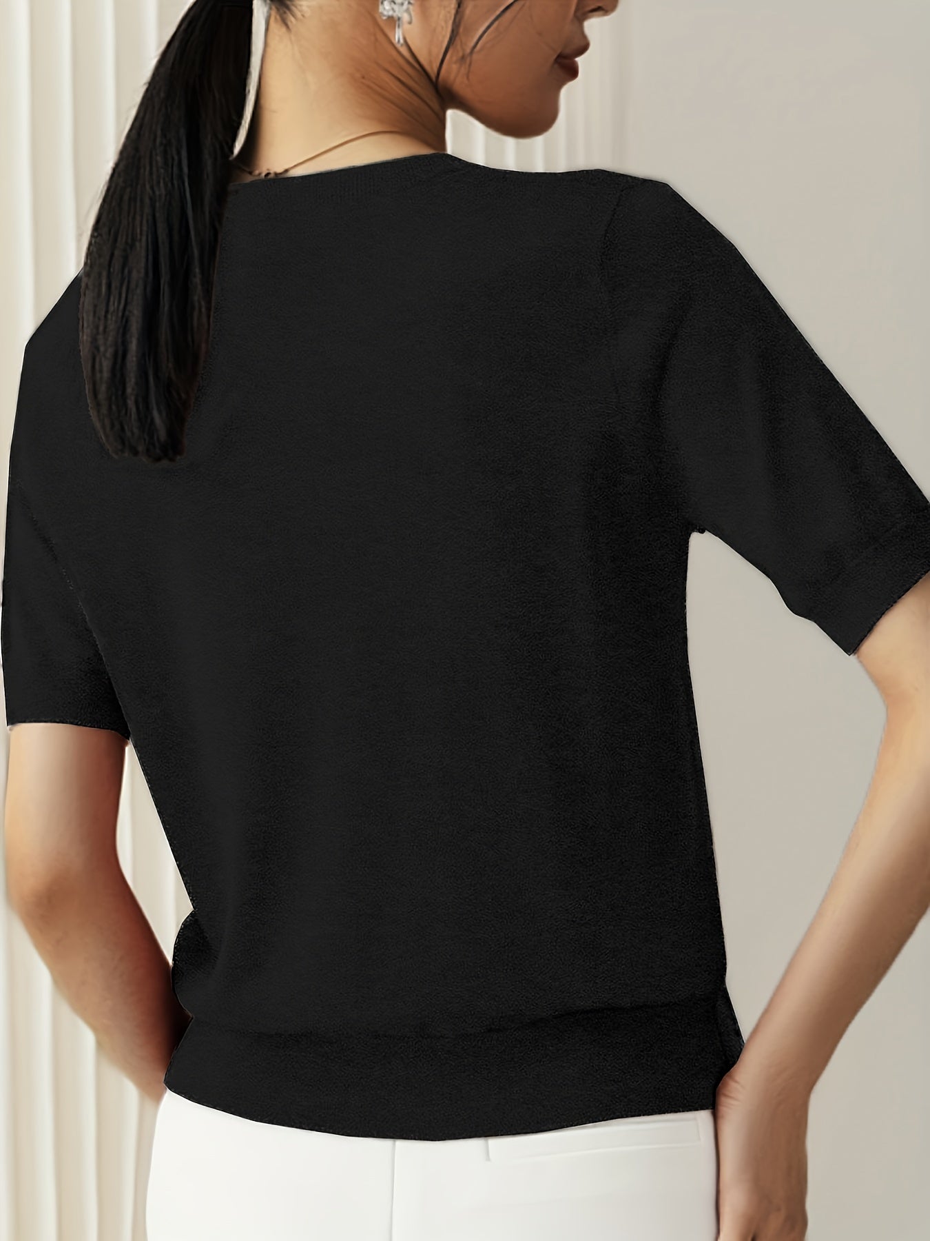 Albertine | Short Sleeve Knit Top