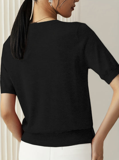Albertine | Short Sleeve Knit Top