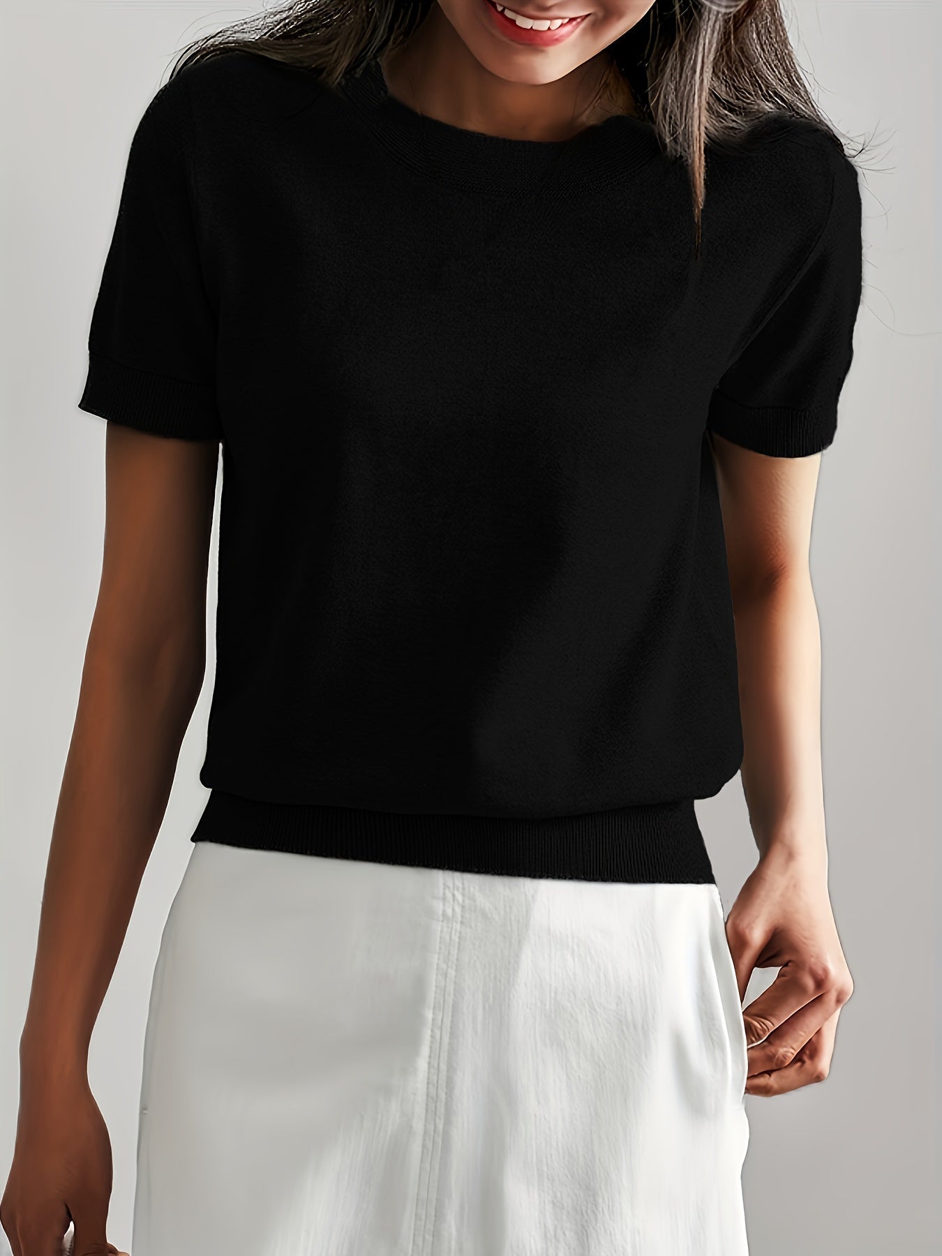 Albertine | Short Sleeve Knit Top