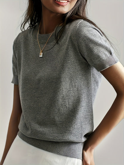 Albertine | Short Sleeve Knit Top