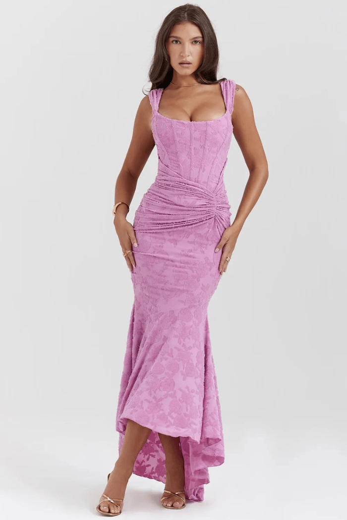 Wisteria | Floral Long-Sleeve Maxi Dress