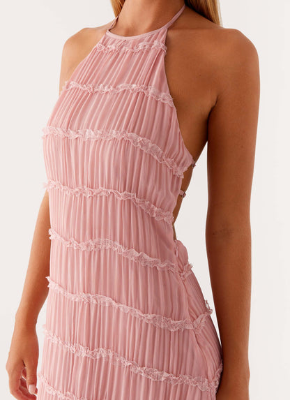 Édith | Halter-Neck Wedding Guest Maxi Dress