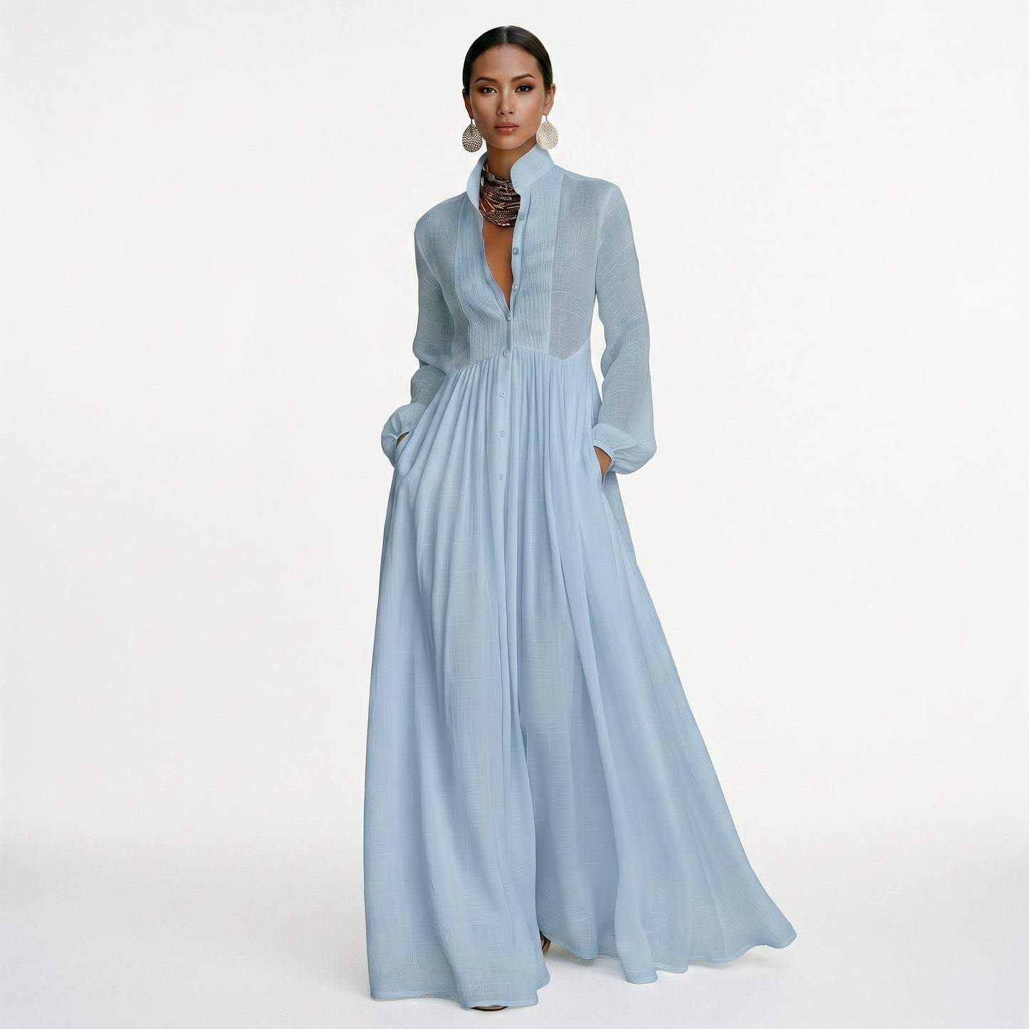 Rosalind | Long-Sleeve Maxi Dress