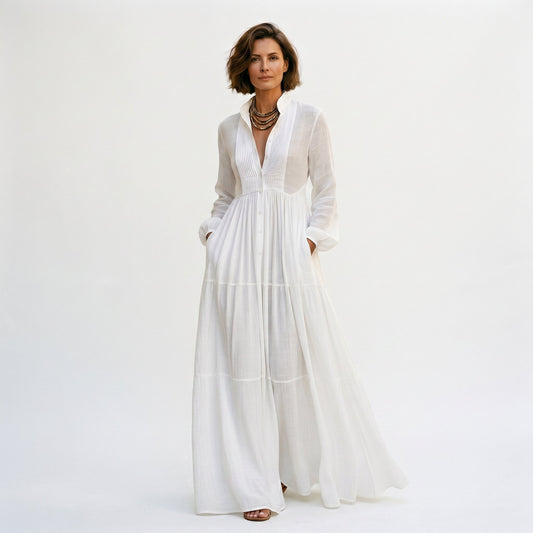 Rosalind | Long-Sleeve Maxi Dress