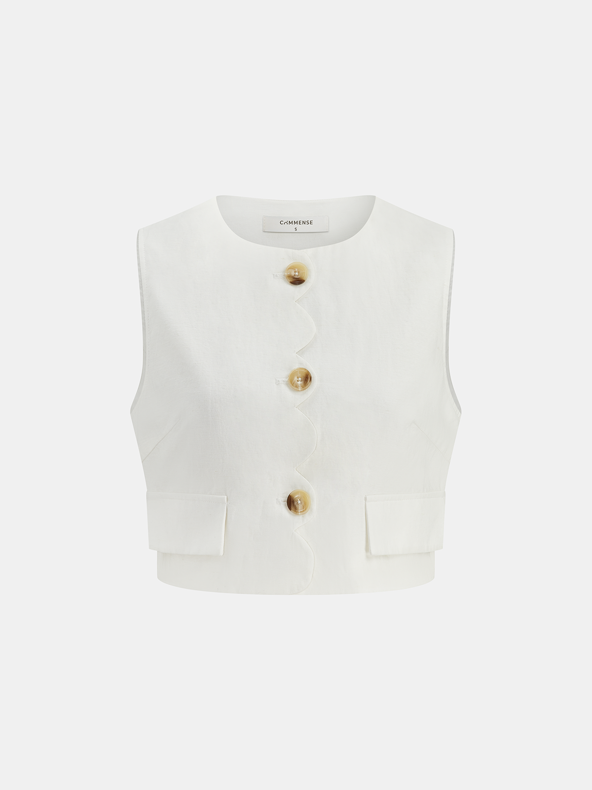 Cerisette | Scalloped Vest & Midi Skirt Set