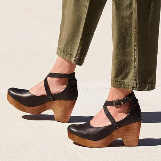 Salome | Closed Toe Wedge Heels