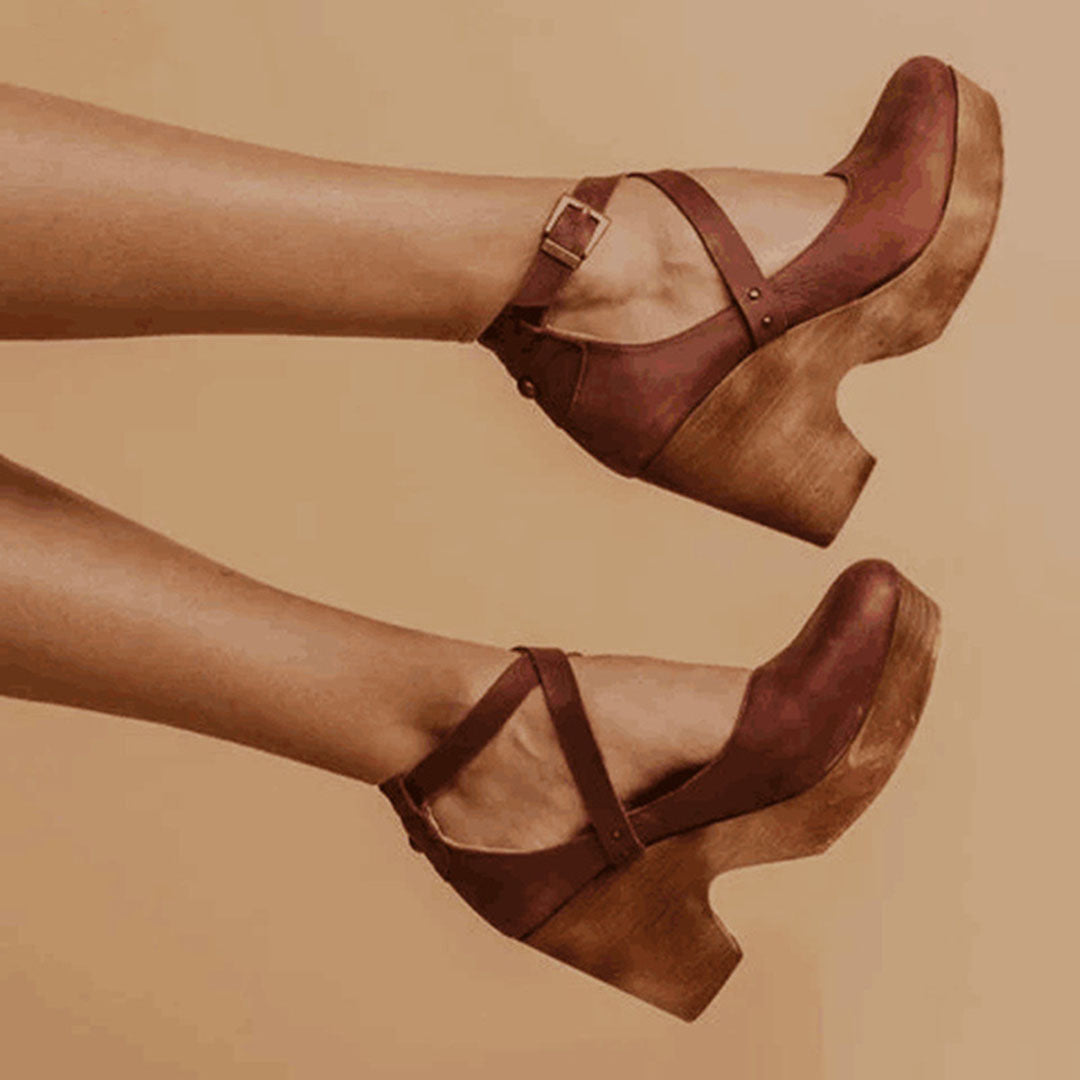 Salome | Closed Toe Wedge Heels