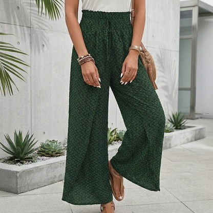 Caroline | High-Waist Drawstring Wide-Leg Pants