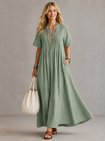 Ottavie | Pleated Maxi Dress