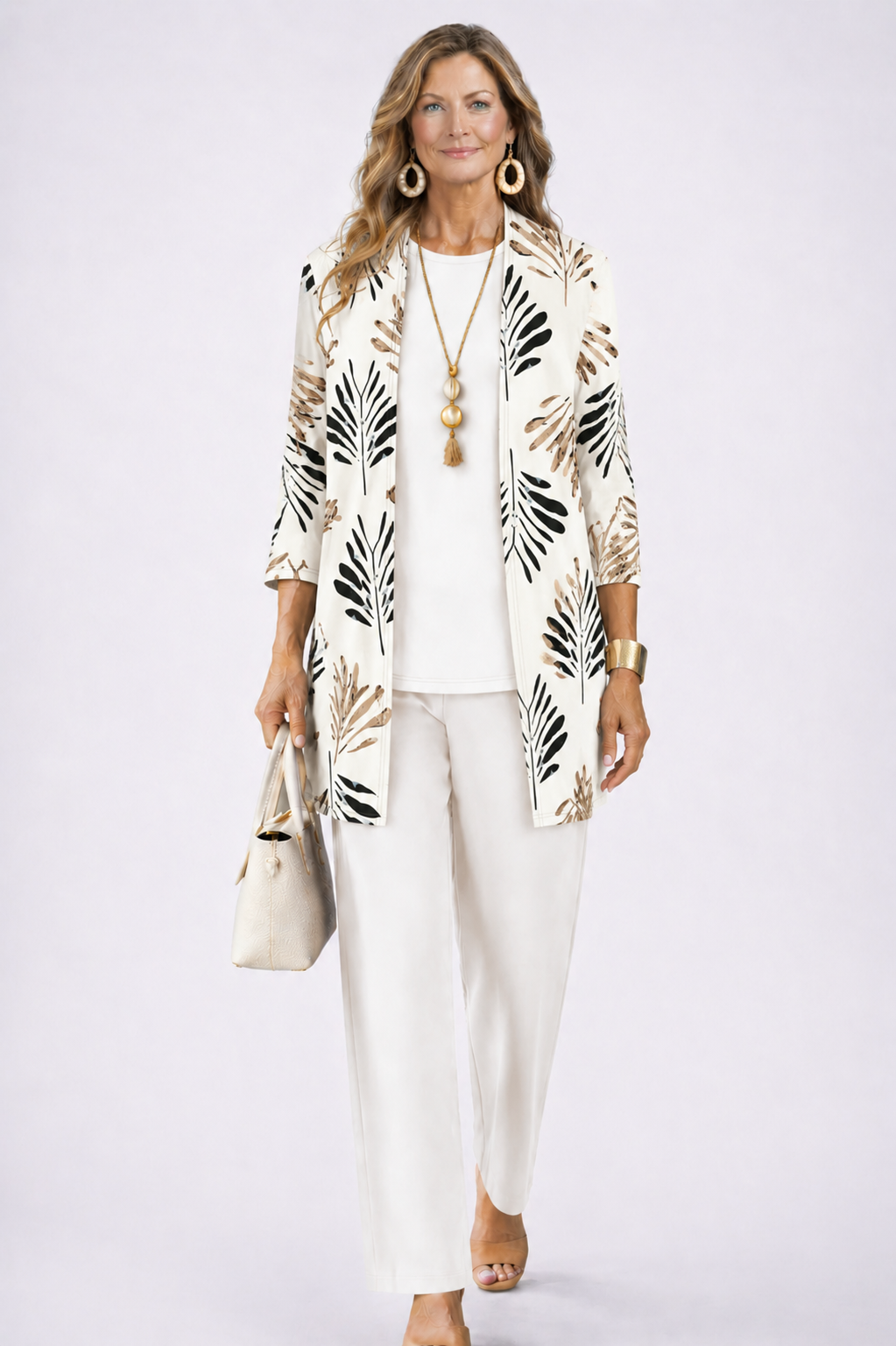 Margaret | Three-Piece Cardigan, Top & Trouser Set