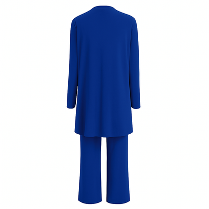 Eulalie | Three Piece Vest & Wide Leg Pants Set