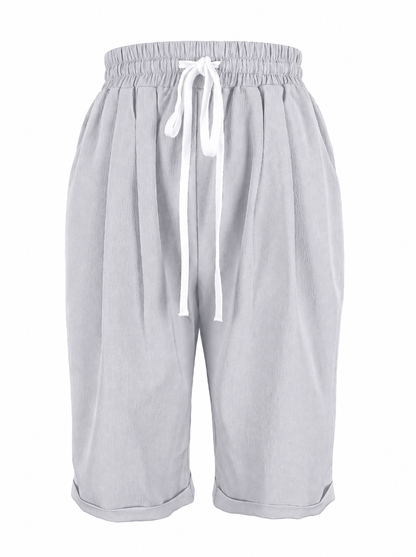 Anne | Linen Look Capri Pants