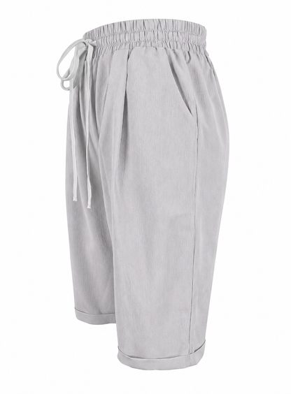 Anne | Linen Look Capri Pants