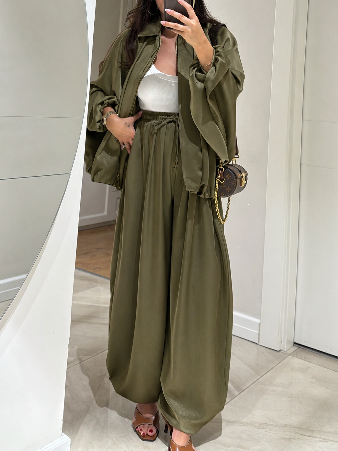 Aurore | Jacket & Drawstring Pants Set