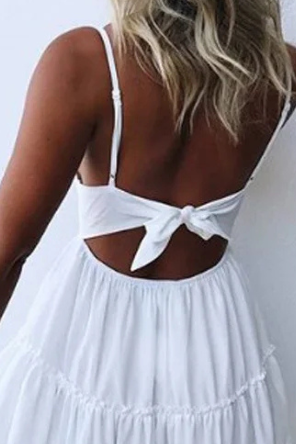 Rowen | Lace Open Back Mini Dress