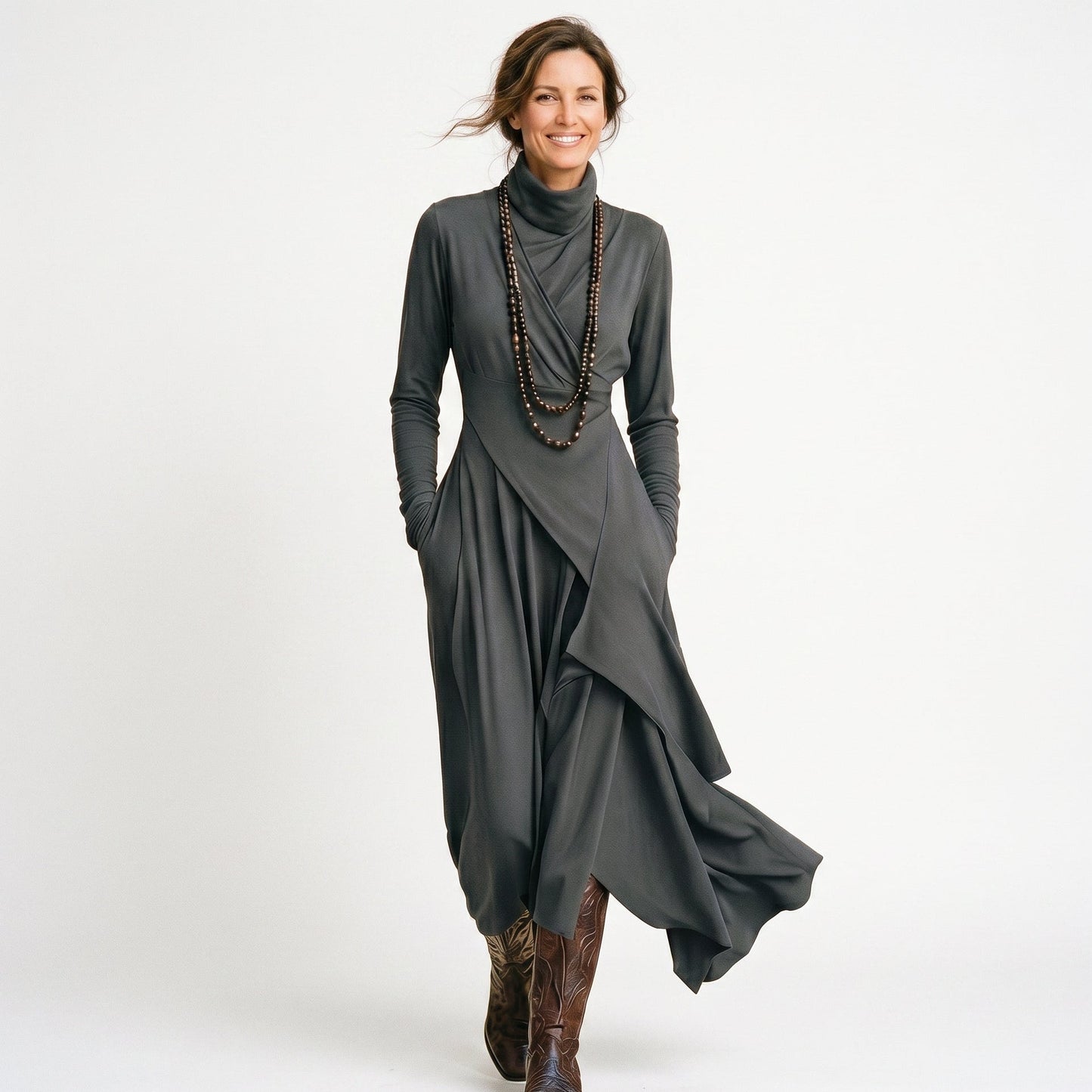 Juno | Long-Sleeve Maxi Dress