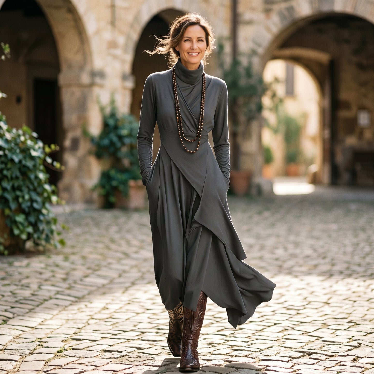 Juno | Long-Sleeve Maxi Dress
