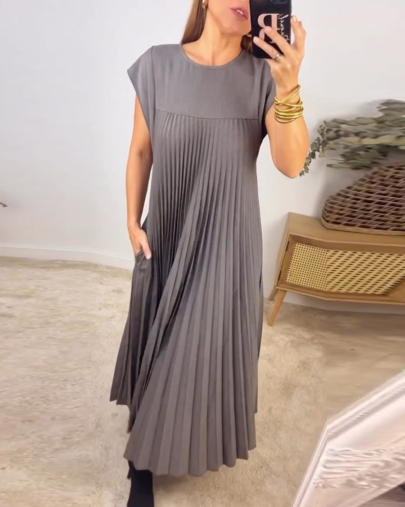Serelina | Pleated Maxi Cocktail Dress