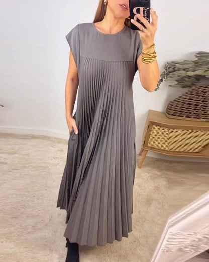 Serelina | Pleated Maxi Cocktail Dress