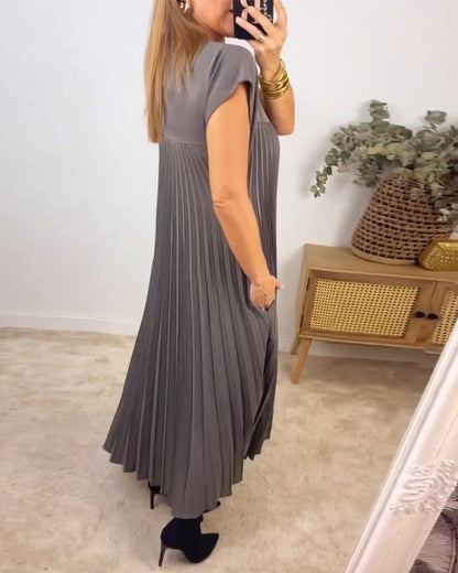 Serelina | Pleated Maxi Cocktail Dress