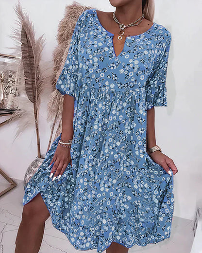 Elodie | Relaxed Shift Midi Dress